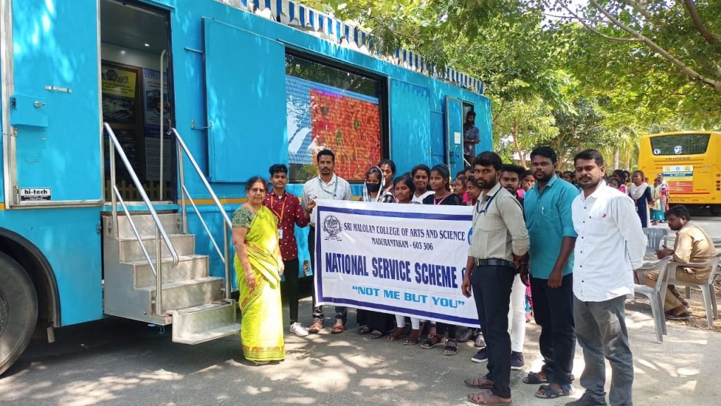 A Cancer awareness exhibition was organized by NSS, YRC & RRC Units